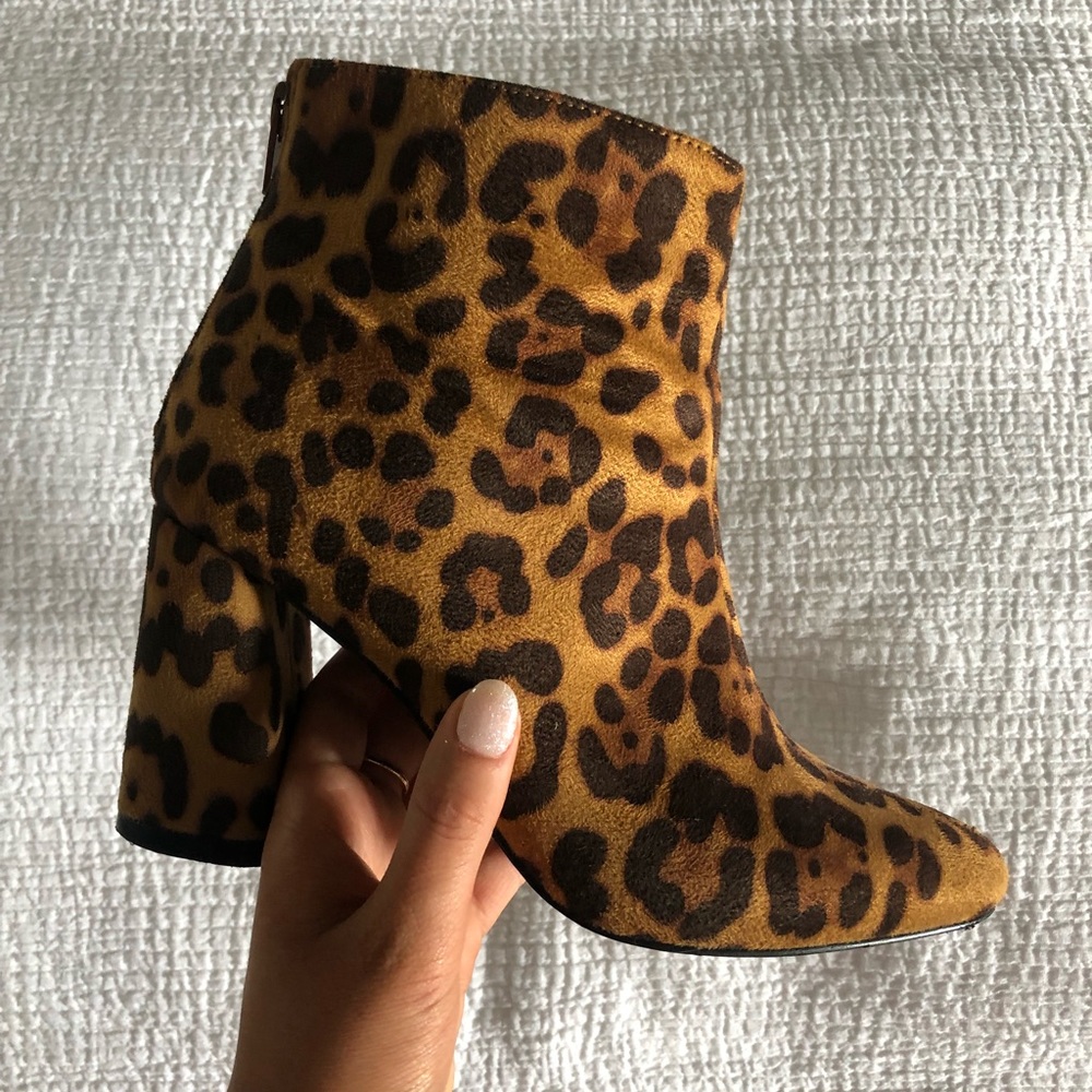 Leopard booties